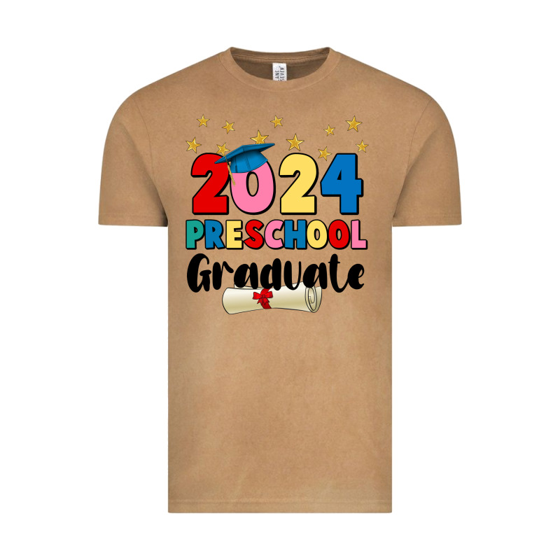 2024 Preschool Graduate Vintage Tee by JahusDesignShop | Teevron