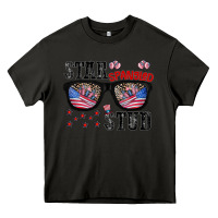 Asphalt star spangled stup Heavy Core Tee - CowhideDigitalArt