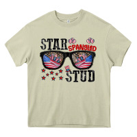 Mossy star spangled stup Heavy Core Tee - CowhideDigitalArt