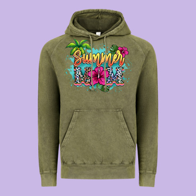 Summer Mom Vintage Hoodie Designed By Nancycooperartshop