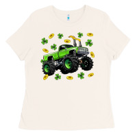 Bone Monster truck st patricks day Ladies Tee - Neo Western