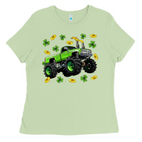 Matcha Monster truck st patricks day Ladies Tee - Neo Western