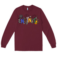 Burgundy engineer Long Sleeve Tee - NancyCooperArtShop