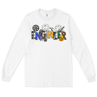 White engineer Long Sleeve Tee - NancyCooperArtShop