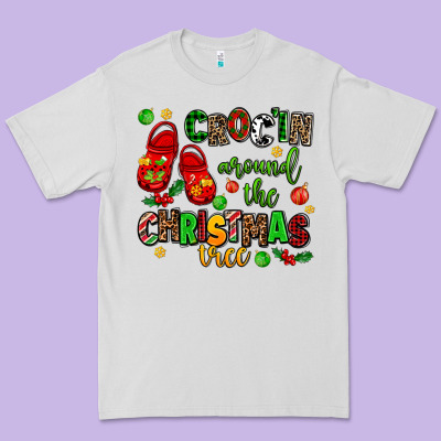 Croc'in Around The Christmas Tree Premium Tee Designed By Adodesignshop