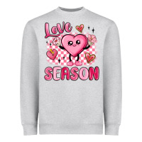 Heather Grey love season Heavyweight Sweatshirt - MaliasSmallBusiness