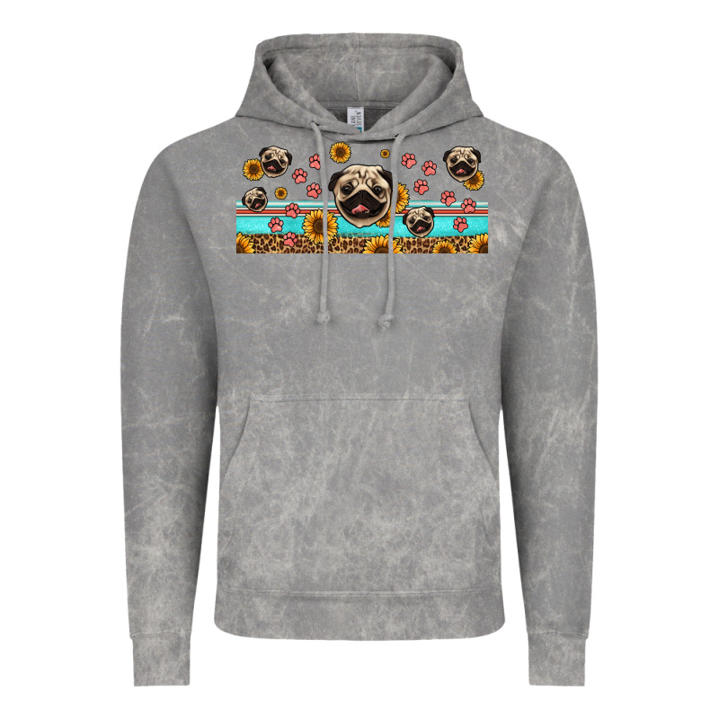 Western Pug Dogs Vintage Hoodie by Jasminsmagicworld | Teevron