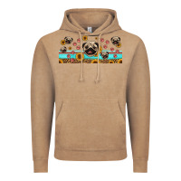 Vintage Coffee western pug dogs Vintage Hoodie - Jasminsmagicworld