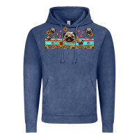 Vintage Denim western pug dogs Vintage Hoodie - Jasminsmagicworld