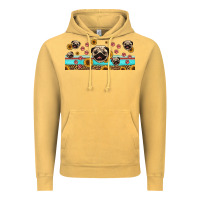 Vintage Mustard western pug dogs Vintage Hoodie - Jasminsmagicworld