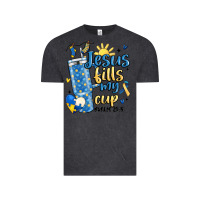 Vintage Black down syndrome jesus fills my cup Vintage Tee - MaliasSmallBusiness
