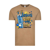Vintage Coffee down syndrome jesus fills my cup Vintage Tee - MaliasSmallBusiness