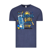 Vintage Denim down syndrome jesus fills my cup Vintage Tee - MaliasSmallBusiness