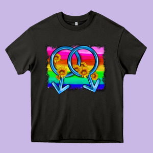 Lgbtq Gender Gay Symbol Heavy Core Tee Designed By Hra Design Shop