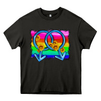 Asphalt lgbtq gender gay symbol Heavy Core Tee - HRA Design Shop