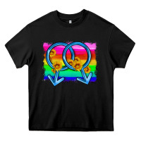 Black lgbtq gender gay symbol Heavy Core Tee - HRA Design Shop