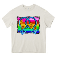 Cream lgbtq gender gay symbol Heavy Core Tee - HRA Design Shop