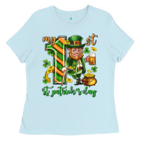 Baby Blue My 1 st st. patricks day Ladies Tee - Neo Western