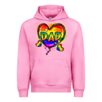 Fuchsia Pink Dad pride Urban Hoodie - FaDigitalArtStudio