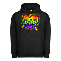 Pigment Black Dad pride Urban Hoodie - FaDigitalArtStudio
