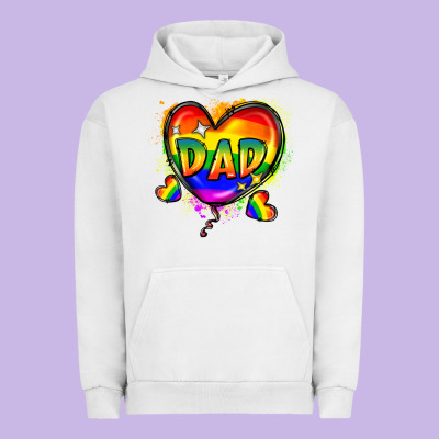 Dad Pride Urban Hoodie Designed By Fadigitalartstudio