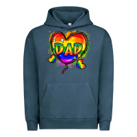Pigment Midnight Navy Dad pride Urban Hoodie - FaDigitalArtStudio