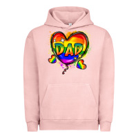 Pigment Salmon Dad pride Urban Hoodie - FaDigitalArtStudio