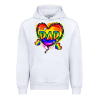 White Dad pride Urban Hoodie - FaDigitalArtStudio