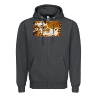 Smoke leopard cowhide brushstroke Zipper Hoodie - Jasminsmagicworld