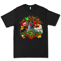 Black Christmas party and chickens Premium Tee - AdoDesignShop