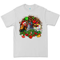 Dove Grey Christmas party and chickens Premium Tee - AdoDesignShop