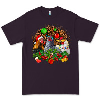 Plum Christmas party and chickens Premium Tee - AdoDesignShop