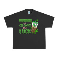 Pigment Black iced coffee and luck Urban Heavy Tee - MaliasSmallBusiness