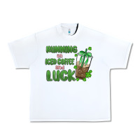 White iced coffee and luck Urban Heavy Tee - MaliasSmallBusiness