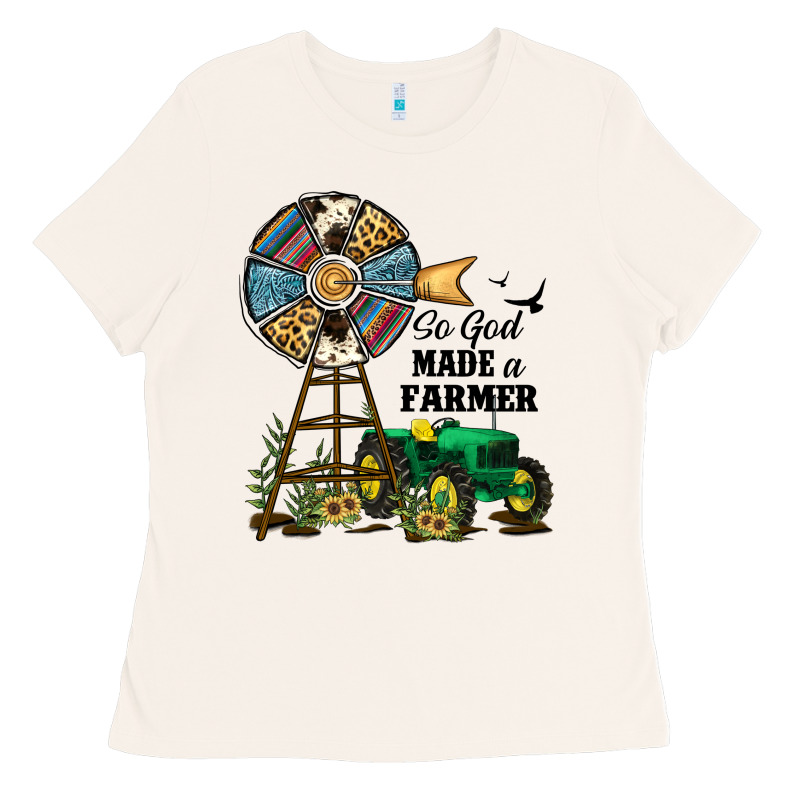So God Made A Farmer Ladies Tee by JahusDesignShop | Teevron