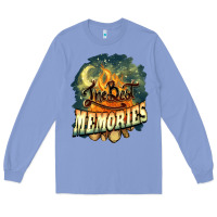 Colony Blue camping the best memories Long Sleeve Tee - NancyCooperArtShop