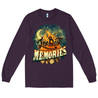 Plum camping the best memories Long Sleeve Tee - NancyCooperArtShop