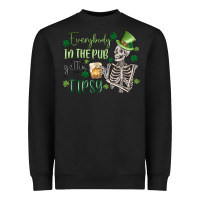 Black everybody in the pub gettin' tipsy Heavyweight Sweatshirt - MaliasSmallBusiness