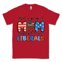 Red just a normal mom trying not to raise liberals Classic Tee - MaliasSmallBusiness