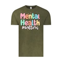 Vintage Olive mental health matters Vintage Tee - MaliasSmallBusiness