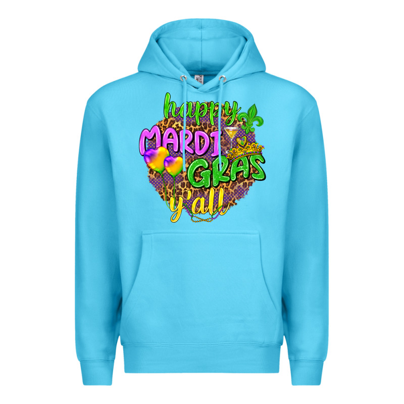Love Mardi Gras Y'all Premium Hoodie by HowdyJamesFarm | Teevron