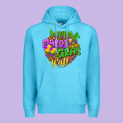 Love Mardi Gras Y'all Premium Hoodie Designed By Howdyjamesfarm