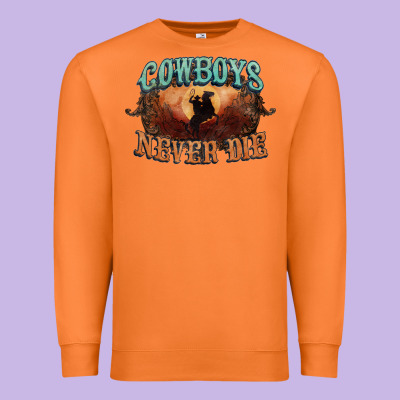 Cowboys Never Die Premium Sweatshirt Designed By Howdyjamesfarm