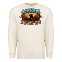 Sandshell Cowboys never die Premium Sweatshirt - HowdyJamesFarm