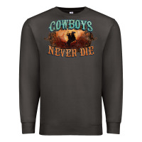 Smoke Cowboys never die Premium Sweatshirt - HowdyJamesFarm