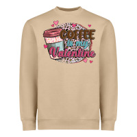 Mushroom coffee is my valentine Heavyweight Sweatshirt - MaliasSmallBusiness