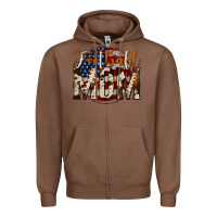 Chestnut football mom Zipper Hoodie - Jasminsmagicworld