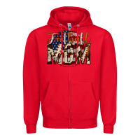 Red football mom Zipper Hoodie - Jasminsmagicworld