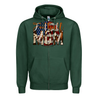 Sports Green football mom Zipper Hoodie - Jasminsmagicworld