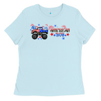Baby Blue all american boy libbey glass Ladies Tee - HRA Design Shop